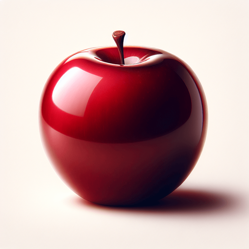 red apple.