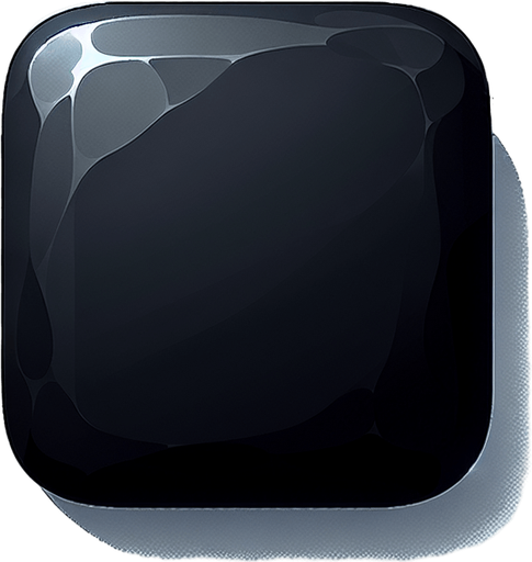 black square with rounded corners. simple. no light. just black..
Single Game Texture. In-Game asset. 2d. Blank background. High contrast. No shadows.