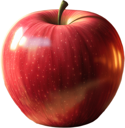 red apple.