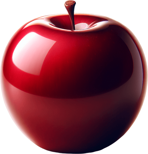 red apple.