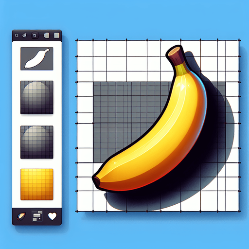 BANANA.
Single Game Texture. In-Game asset. 2d. Blank background. High contrast. No shadows.