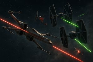 X-Wing battle