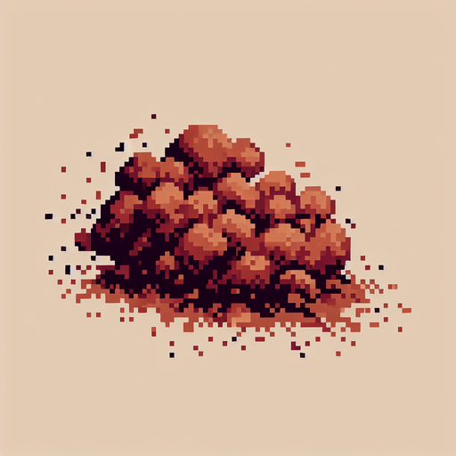 2d. 8-bit. dust cloud. brown. no shadow..
Single Game Texture. In-Game asset. 2d. Blank background. High contrast. No shadows.