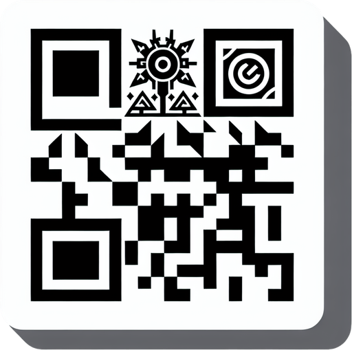 a qr code.
Single Game Texture. In-Game asset. 2d. Blank background. High contrast. No shadows.