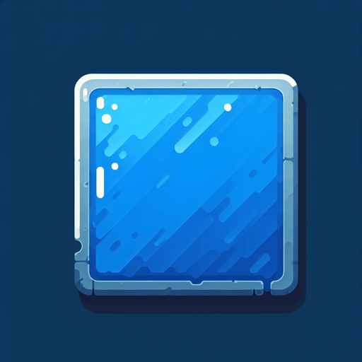 blue background Single Game Texture. In-Game asset. 2d. Blank background. High contrast. No shadows.