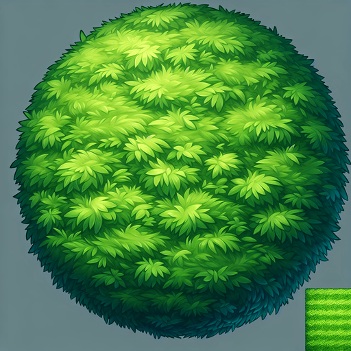 Green field.
Single Game Texture.  In-Game asset.  2d.  Blank background.  High contrast.  No shadows