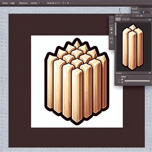 Make a dessert 'daktyla' icon. It's a dessert that it's like sticks. Their colour is beige.
Single Game Texture. In-Game asset. 2d. Blank background. High contrast. No shadows.