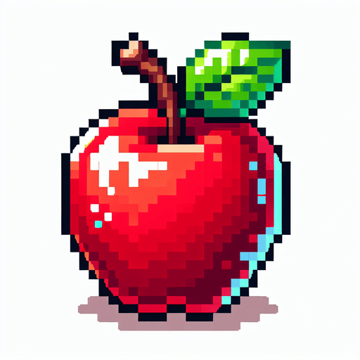 Pixel apple