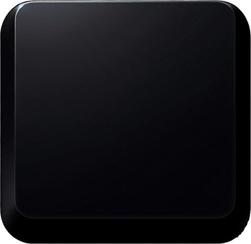 black square with rounded corners. simple. no light. just black..
Single Game Texture. In-Game asset. 2d. Blank background. High contrast. No shadows.