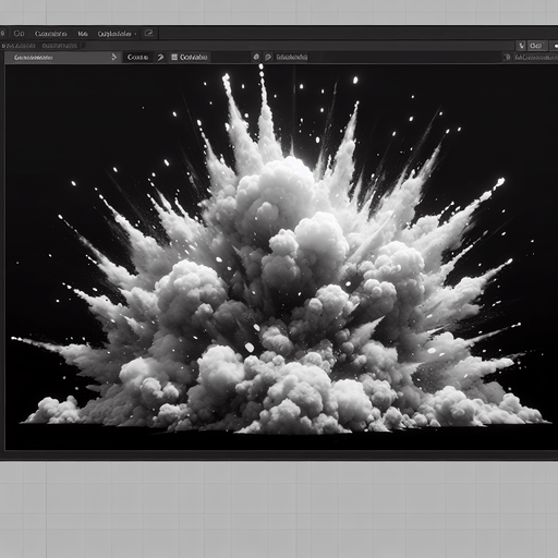 explosion.
Single Game Texture. In-Game asset. 2d. Blank background. High contrast. No shadows.