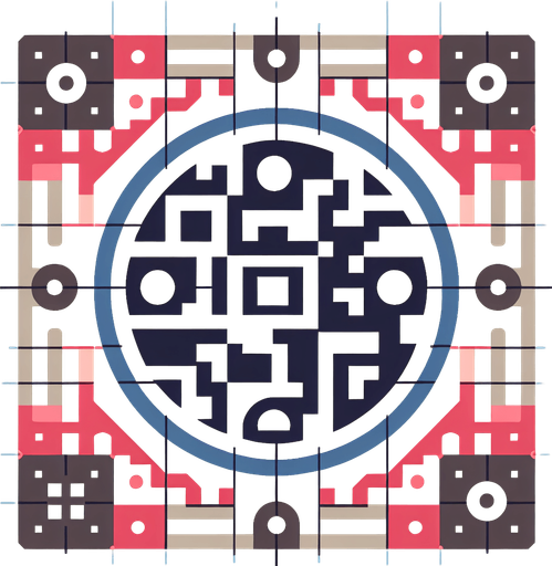 a qr code.
Single Game Texture. In-Game asset. 2d. Blank background. High contrast. No shadows.