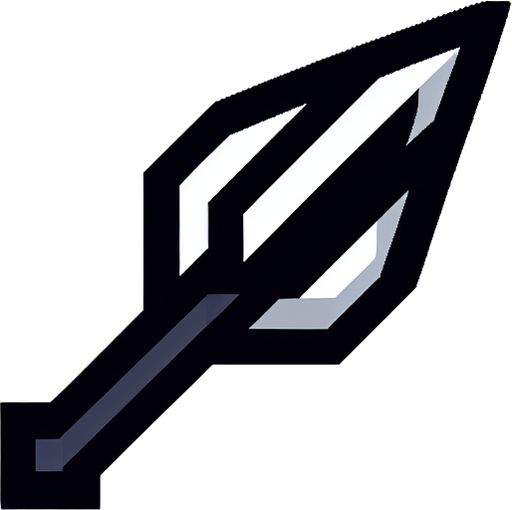 spearbutton. pixelart..
Single Game Texture. In-Game asset. 2d. Blank background. High contrast. No shadows.