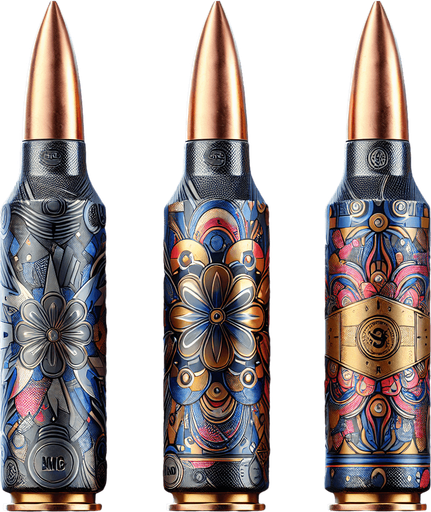 MG bullet.
Single Game Texture. In-Game asset. 2d. Blank background. High contrast. No shadows.