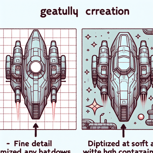 space ship looks friendly.
Single Game Texture. In-Game asset. 2d. Blank background. High contrast. No shadows.