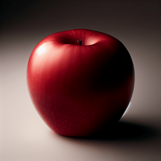 red apple.