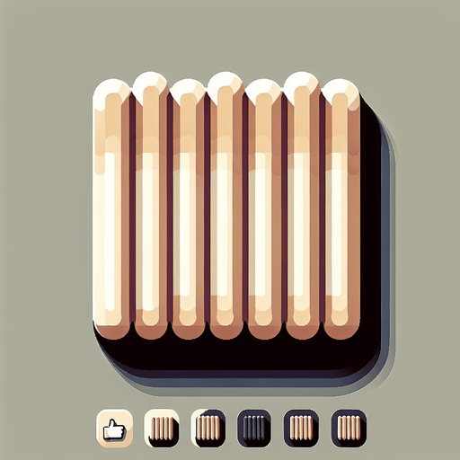 Make a dessert 'daktyla' icon. It's a dessert that it's like sticks. Their colour is beige.
Single Game Texture. In-Game asset. 2d. Blank background. High contrast. No shadows.
