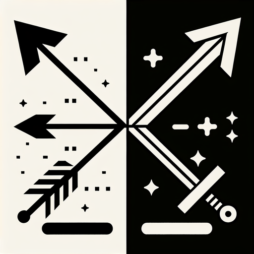 A arrow and sword splitting into a double arrow and double sword signifying a extra shot/sword..
Single Game Texture.  In-Game asset.  2d.  Blank background.  High contrast.  No shadows
