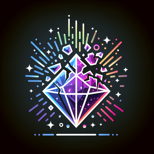 Shattered Prism Icon:

A cracked prism emitting chaotic light beams, symbolizing untapped magical potential..
Colors: Neon purple and silver with multicolored light fragments.