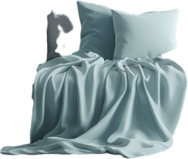 Pastel blue wallpaper.