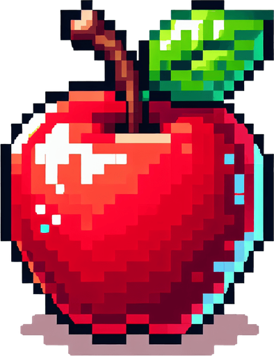 Pixel apple