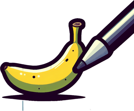 BANANA.
Single Game Texture. In-Game asset. 2d. Blank background. High contrast. No shadows.