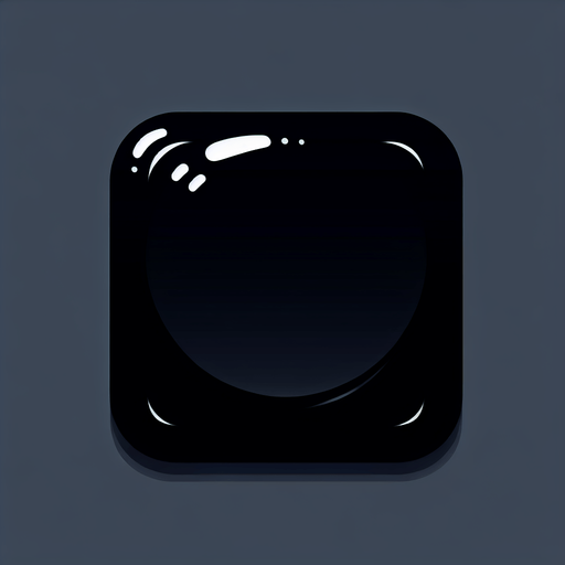 black square with rounded corners. simple. no light. just black..
Single Game Texture. In-Game asset. 2d. Blank background. High contrast. No shadows.