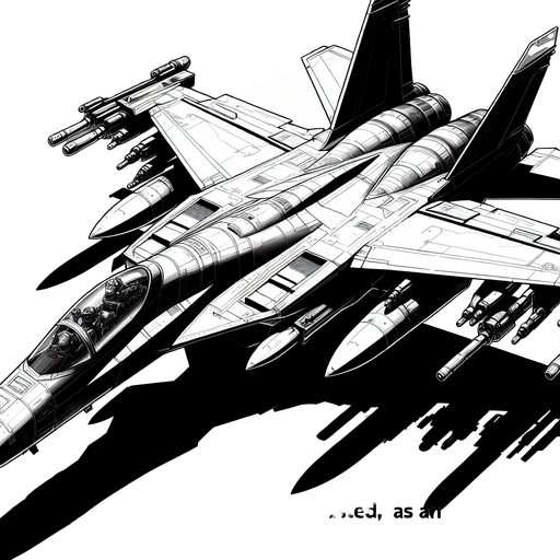 A fighter plane.
Single Game Texture. In-Game asset. 2d. Blank background. High contrast. No shadows.