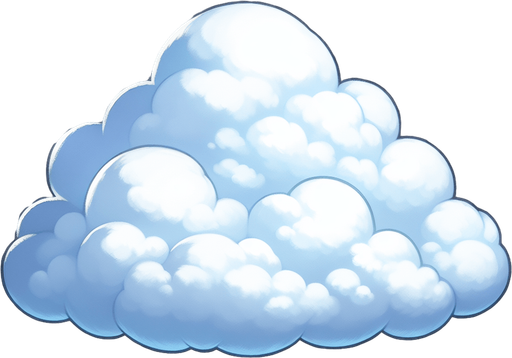 transparent cloud.
Single Game Texture. In-Game asset. 2d. Blank background. High contrast. No shadows.