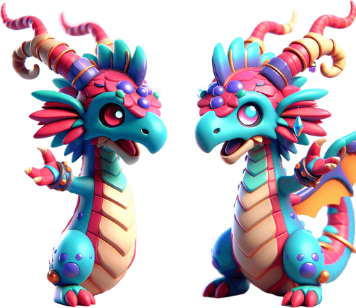 Pokemon cartoon image.
Single Game Texture. In-Game asset. Blank background. High contrast. No shadows.3D image