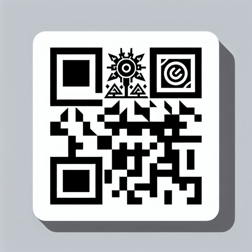 a qr code.
Single Game Texture. In-Game asset. 2d. Blank background. High contrast. No shadows.