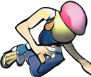 Move arms like they are swinging
