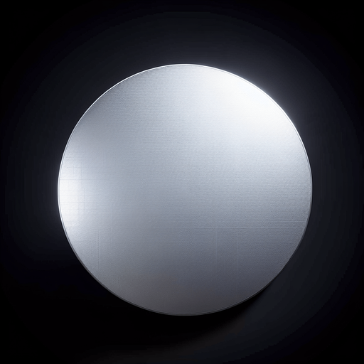 white circle. metallic. light bevel on edge.
Single Game Texture. In-Game asset. 2d. Blank background. High contrast. No shadows.