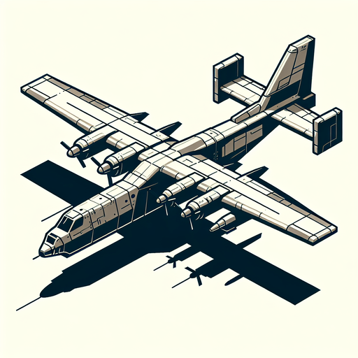 an ATGM plane.
Single Game Texture. In-Game asset. 2d. Blank background. High contrast. No shadows.